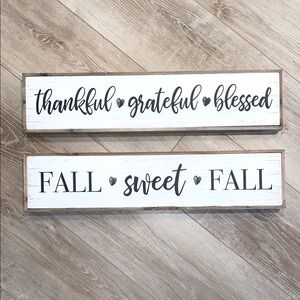 NWT Wooden Fall Decor (Set)